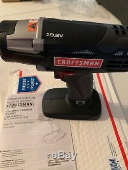 NEW CRAFTSMAN C3 19.2v 1/2 HEAVY DUTY CORDLESS IMPACT WRENCH With LED 315. ID2030