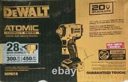 NEW! DEWALT ATOMIC 20-Volt MAX Cordless Brushless 1/2 Impact Wrench (Tool-Only)