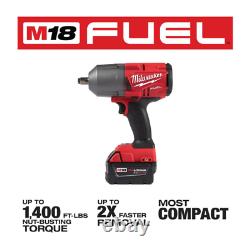 NEW Milwaukee 2767-22 M18 FUEL 18-Volt 1/2-Inch & 2 Batteries Impact Wrench Kit