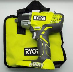 NEW Ryobi P261 18V ONE+ 1/2 in Cordless 3-Speed Impact Wrench Bare Tool with Bag