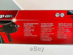 NEW Snap On 3/8 14.4V Red MicroLithium Cordless Impact Wrench Kit CTEU761A