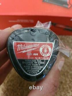 NIB Milwaukee M12 Cordless 3/8 Ratchet, 2457-20 Kit Charger & 2.0 AH Battery