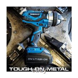 Neiko 10878A 1/2-Inch-Drive High-Torque Cordless Electric Impact-Wrench Kit w
