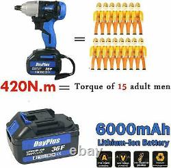 New 18V 420N. M Cordless 1/2 Impact Wrench Dual speed 18 Volt + Battery