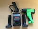 New Green Snap On Tools 3/8 Cordless Impact Wrench with Charger and 2 Batteries