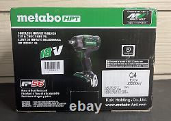 New Metabo HPT WR18DBDL2Q4 18V 1/2 Cordless Impact Wrench Tool Only IP56 (J26)