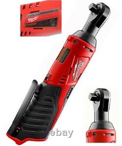 New Milwaukee 2457-20 M12 Cordless 3/8 Ratchet Tools Battery & Charger