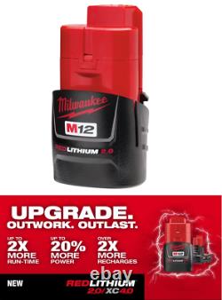New Milwaukee 2457-20 M12 Cordless 3/8 Ratchet Tools Battery & Charger