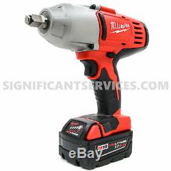 New Milwaukee 2663-20 M18 Cordless 1/2 High Torque Impact Wrench 5.0 Ah Battery
