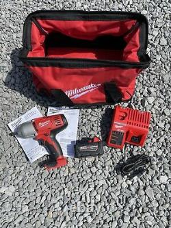 New Milwaukee M18 2663-20 1/2 High Torque Impact Wrench 4.0 Battery Charger Bag