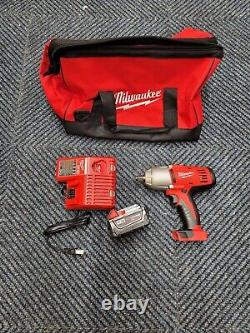 New Milwaukee M18 2663-20 1/2 High Torque Impact Wrench with Battery Charger Bag