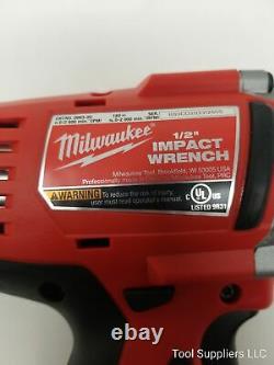 New Milwaukee M18 2663-20 Cordless 1/2 High Torque Impact Wrench 18 Volt
