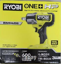 New RYOBI P262 / HP ONE+ 18V Brushless Cordless 4-Mode 1/2 in. Impact Wrench