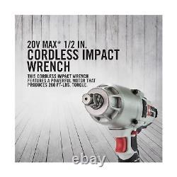 PORTER-CABLE 20V MAX Impact Wrench, 1/2-Inch (PCC740LA) Impact Wrench Only
