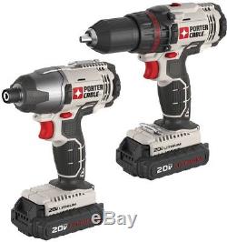 PORTER-CABLE Drill Driver and Impact Wrench 2-Tool 20-Volt Cordless Combo