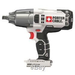 Porter-Cable 20V MAX 1,700 RPM 1/2 in. Impact Wrench (Tool Only)PCC740B New