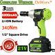 Powerful 21V Li-Ion Fast Charge Cordless Impact Wrench Ratchet Rattle Nut Gun