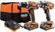 RIDGID 18-Volt Cordless Drill Driver Impact Wrench Combo Kit Battery Charger