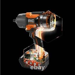 RIDGID Impact Wrench 1/2-Inch 18V OCTANE Cordless High Torque 6-Mode (Tool-Only)