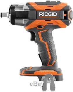 RIDGID Impact Wrench Kit GEN5X 18V 4-Mode Cordless Brushless Battery Charger