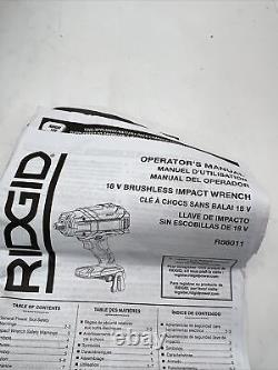RIDGID OCTANE 18V 1/2 in. Impact Wrench Brushless Cordless (Tool Only) R86011B