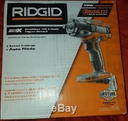 RIDGID R86011B 18v 1/2 Cordless Impact Wrench Brushless 4-Mode Gen5x Tool Only