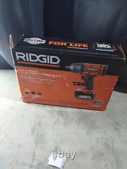 RIDGID R86215K 18V 1/2 Impact Wrench Kits 4.0Ah Battery + Charger Bag #4