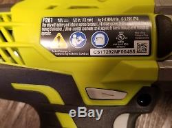 RYOBI 3-speed 18V 1/2 Cordless Impact Wrench Kit 4Ah Battery Charger Bag P1833