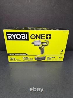 RYOBI ONE+ 18V Cordless 1/2 in. Impact Wrench Kit with 4.0 Ah Battery + Charger