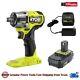 RYOBI ONE+ HP 18V Brushless Cordless Compact Impact Wrench 2.0Ah Battery, Charger