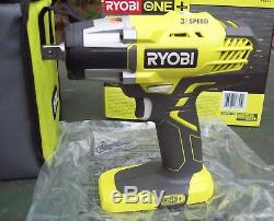 RYOBI P261 3-speed 18V 1/2 cordless impact wrench kit w Bag. Brand New w box