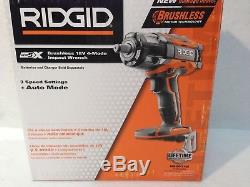 Ridgid R86011B NEW 18V GEN5X Cordless Brushless 1/2 in. Impact Wrench withBelt Clip