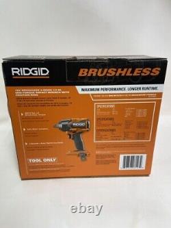 Rigid R86012b 18v Brushless 4-mode 1/2in Mid-torque Impact Wrench- Tool Only