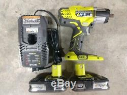 Ryobi 18V Cordless 1/2 Impact Wrench with 2 Batteries & Charger Model# P261