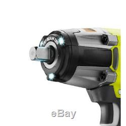 Ryobi 18V Cordless 3-Speed 1/2 in. Impact Wrench Kit with Battery, Charger & Bag