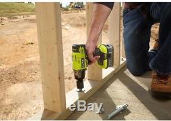 Ryobi 18-Volt ONE+ Lithium-Ion Cordless 3-Speed 1/2 in. Impact Wrench Kit HP