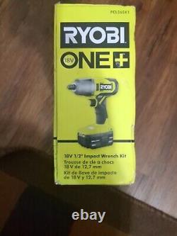Ryobi ONE+ 18V 1/2 Impact Wrench Kit 4.0 Ah Battery & Charger PCL265K1 Sealed