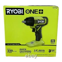Ryobi ONE+ 18V Cordless 3/8 in. Impact Wrench (2) 2.0 Ah Batteries