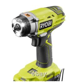 Ryobi One+ 18 Volt Cordless 3-Speed 1/2 & 3/8 Impact Wrench Combo (Tool Only)