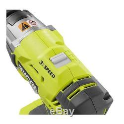 Ryobi P261 18V ONE+ 1/2 in. Cordless Impact Wrench with Charger and 3Ah Battery