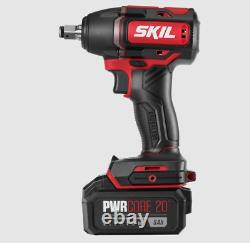 SKIL IW5739-1A 20-Volt Brushless Motor Cordless 1/2 Impact Wrench Kit with Battery