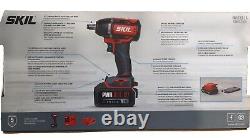 SKIL IW5739-1A 20-Volt Brushless Motor Cordless 1/2 Impact Wrench Kit with Battery