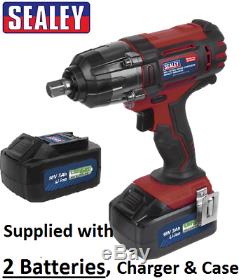 Sealey CP400LI 18volt Cordless 1/2 Impact Wrench Gun 3Ah Li-ion 2 x Batteries