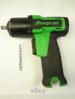 Snap On 3/8 Drive Impact Wrench Cordless Green 14.4v Micro Lithium Ion CT761AG