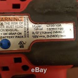 Snap On CT8810A 18Volt 3/8 Cordless Impact Wrench