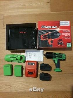 Snap on 18V 1/2 Drive Green Lithium Cordless Impact Wrench CTEU8850AG