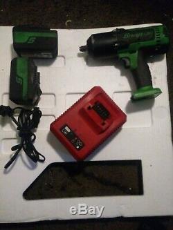Snap-on Ct8850g 18v Lithium 1/2 Cordless Impact Wrench Kit 2 Batteries