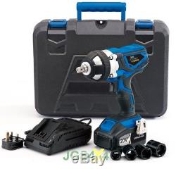 Storm Force Cordless Impact Wrench With 2 20V Li-Ion 3Ah Batteries DRAPER 82983