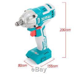 Total Tools 20V Impact Wrench Cordless Brushless Motor 2.0Ah Fast Charge