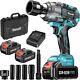 UAOAII 1300Nm(960ft-lbs) Cordless Impact Wrench 1/2 Electric Impact Wrench 25.0